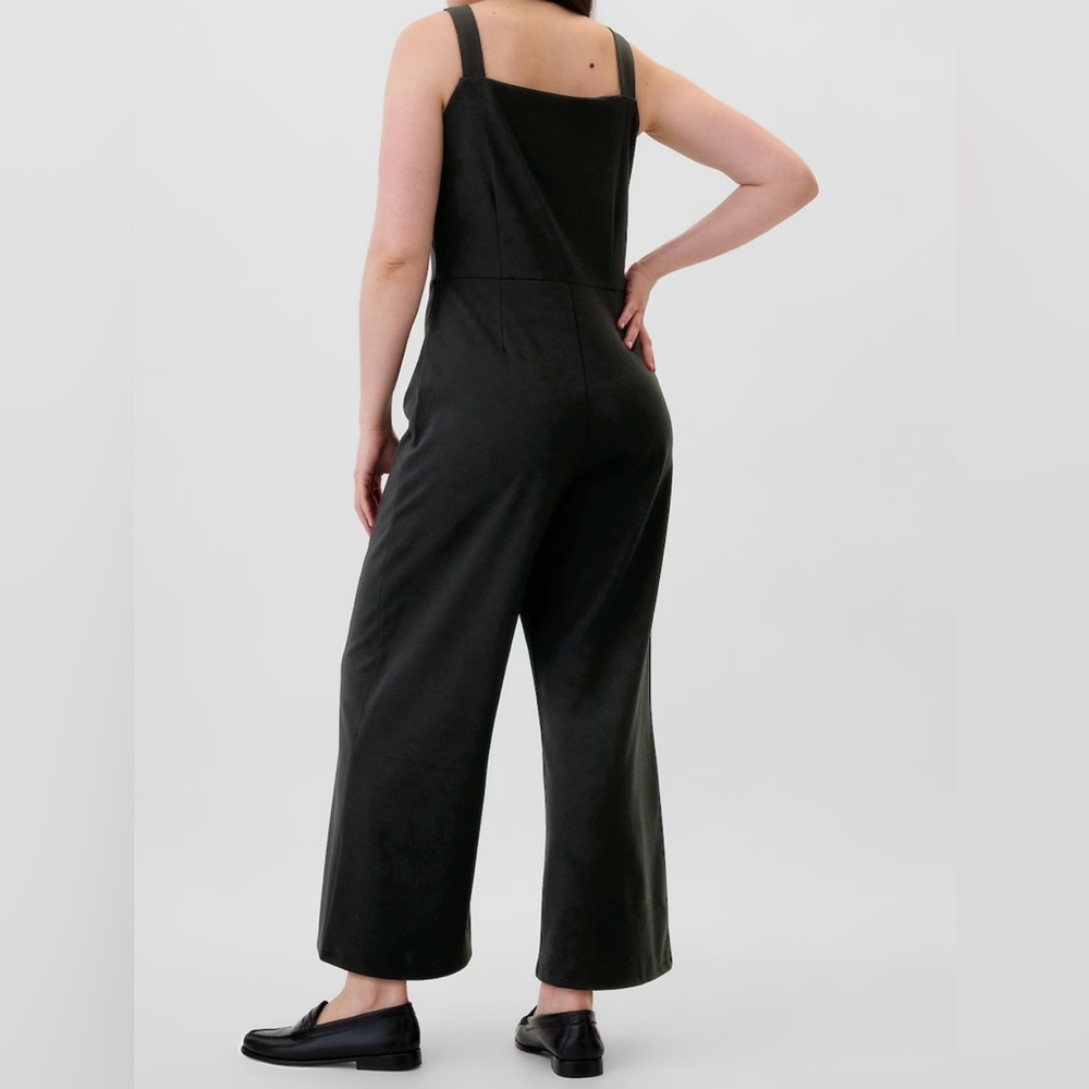 NEW Gap Ponte Square Neck Knit Jumpsuit-Size XXL-Black - Picture 5 of 13